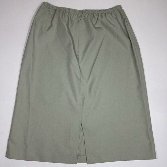 Vtg 80s Good Times Suit Size 16 2Pc Set Green Blazer Peplum Jacket & Skirt USA - Picture 10 of 10